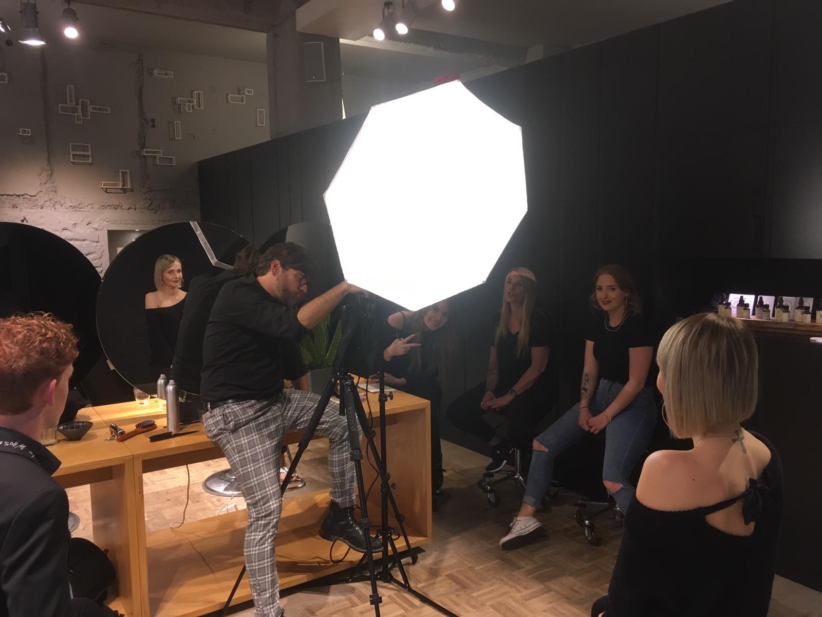 barbers photoshooting